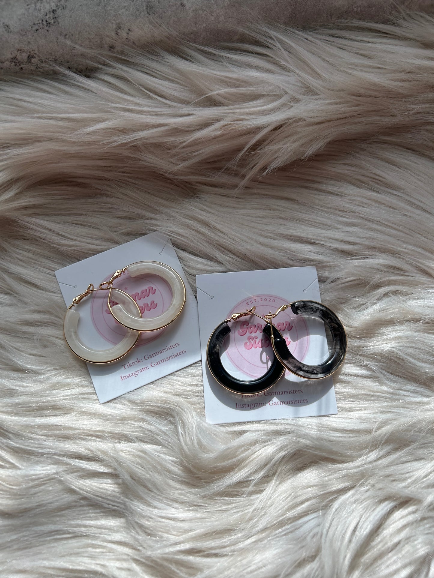 Marble Circle Hoops