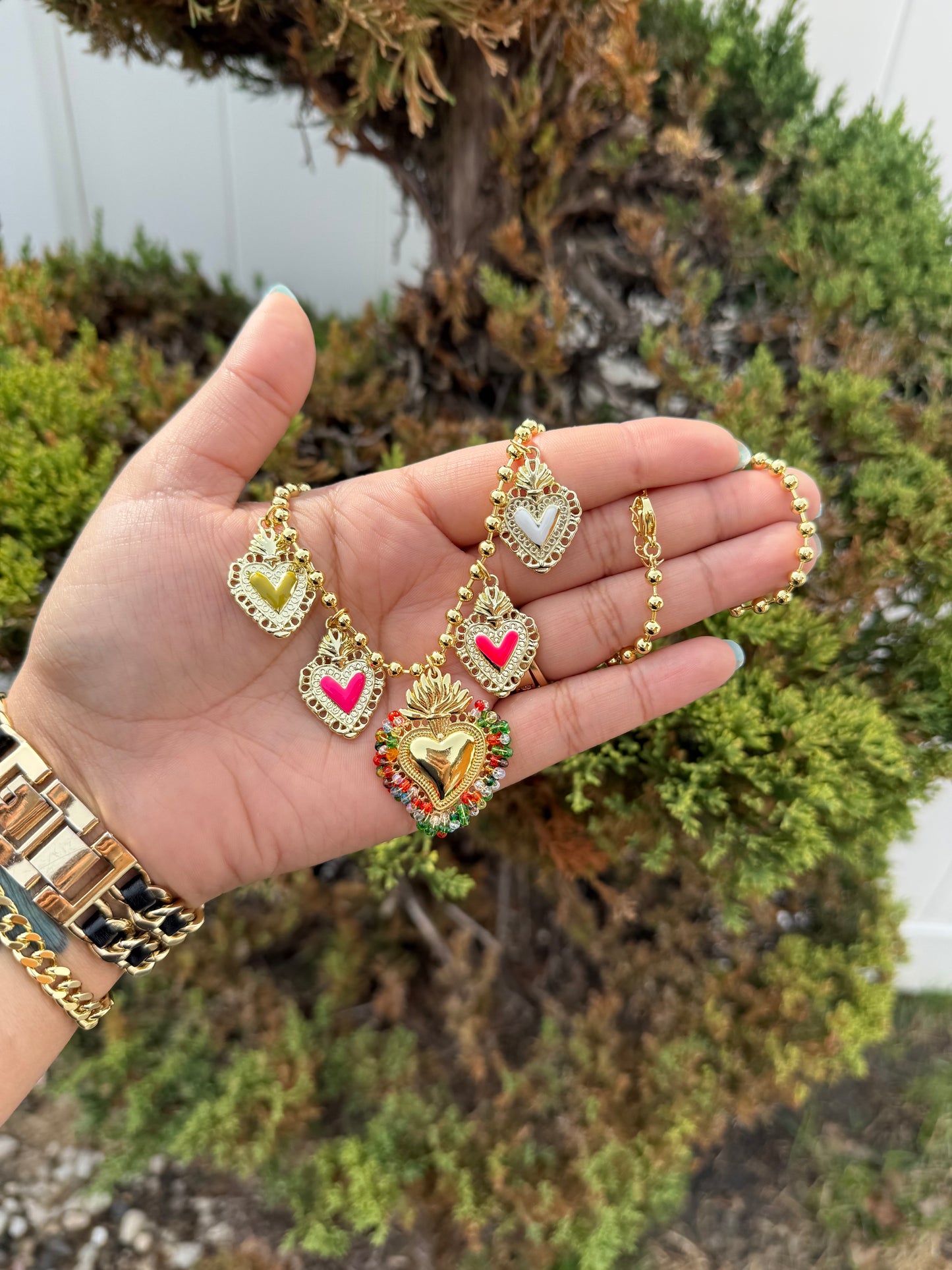 Colorful Heart Necklace