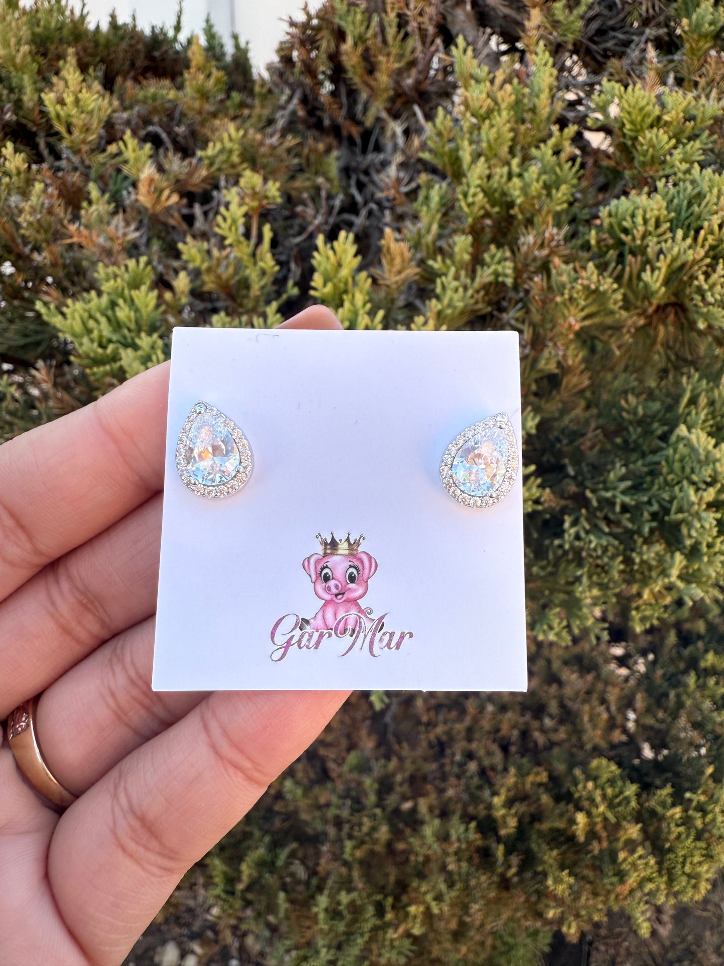 925 Silver Oval Studs