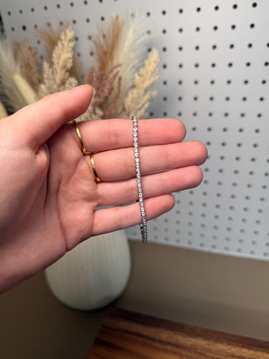 Silver Rhinestone Bracelet