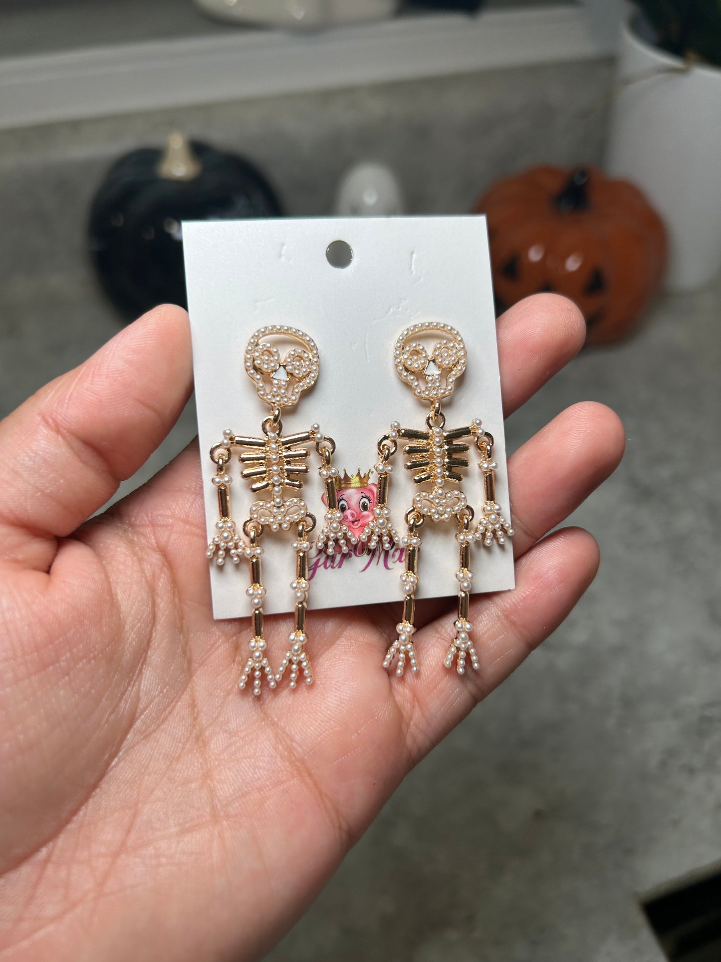 Skeleton Dangle Earrings
