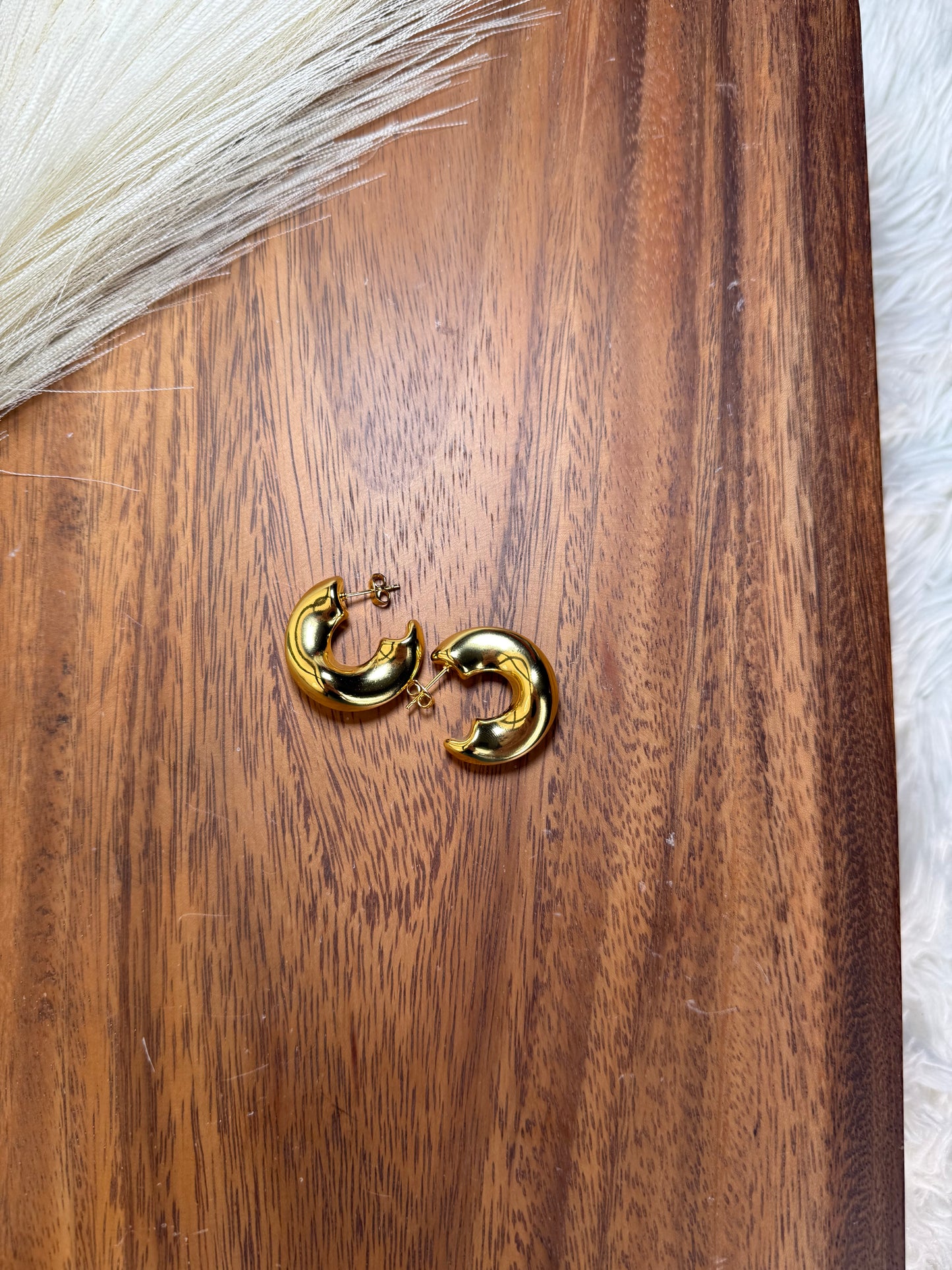 Gold Statement Hoops
