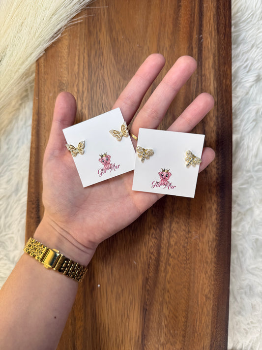 Gold Insect Earrings