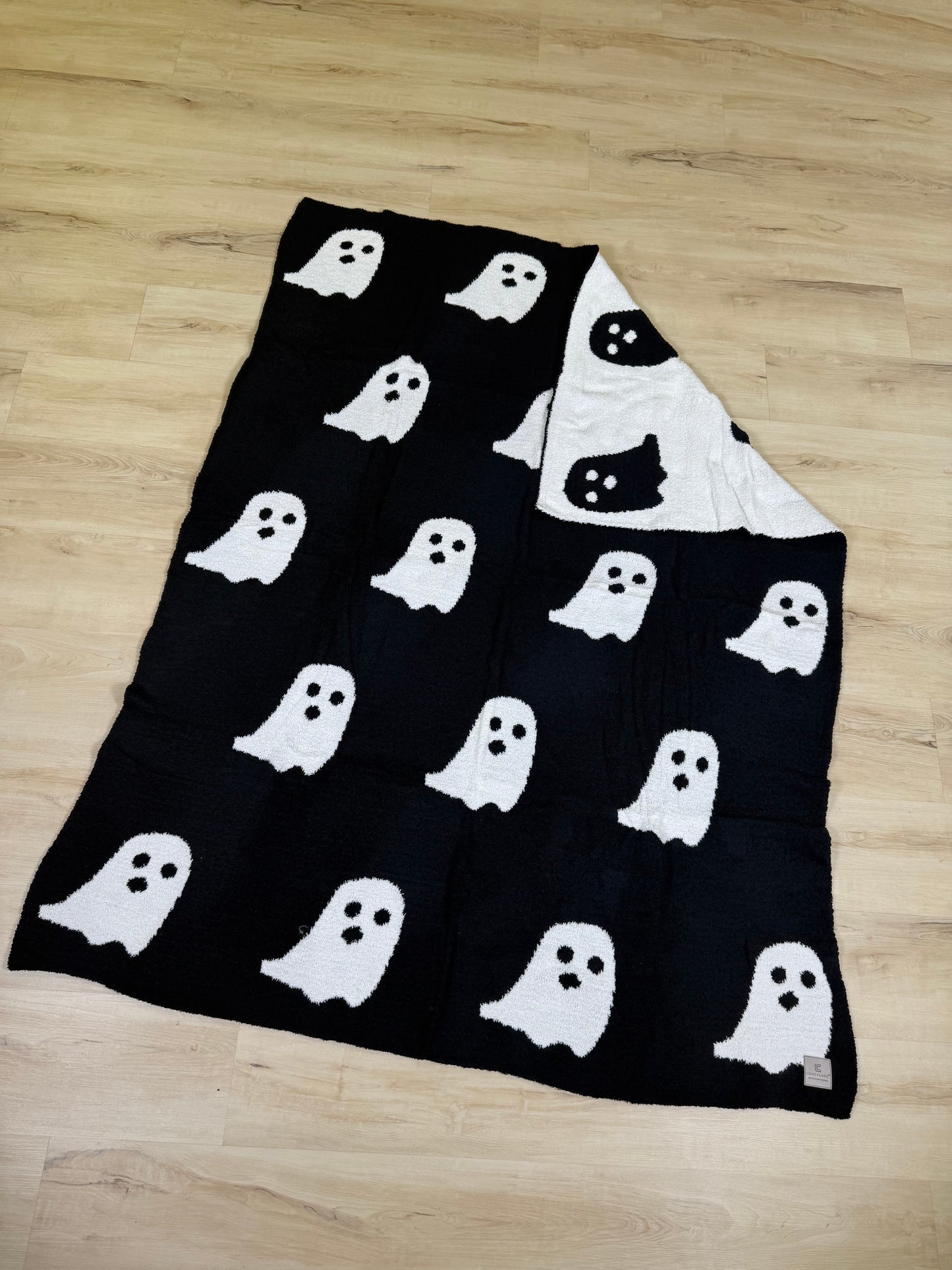 Reversible Ghost Throw Blanket