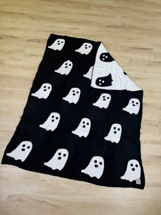 Reversible Ghost Throw Blanket