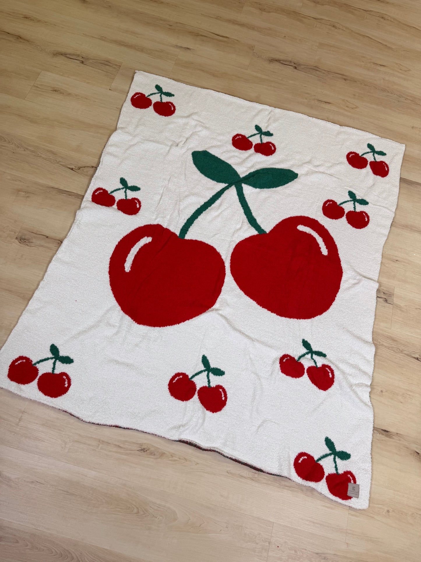 Cherry Throw Blankets