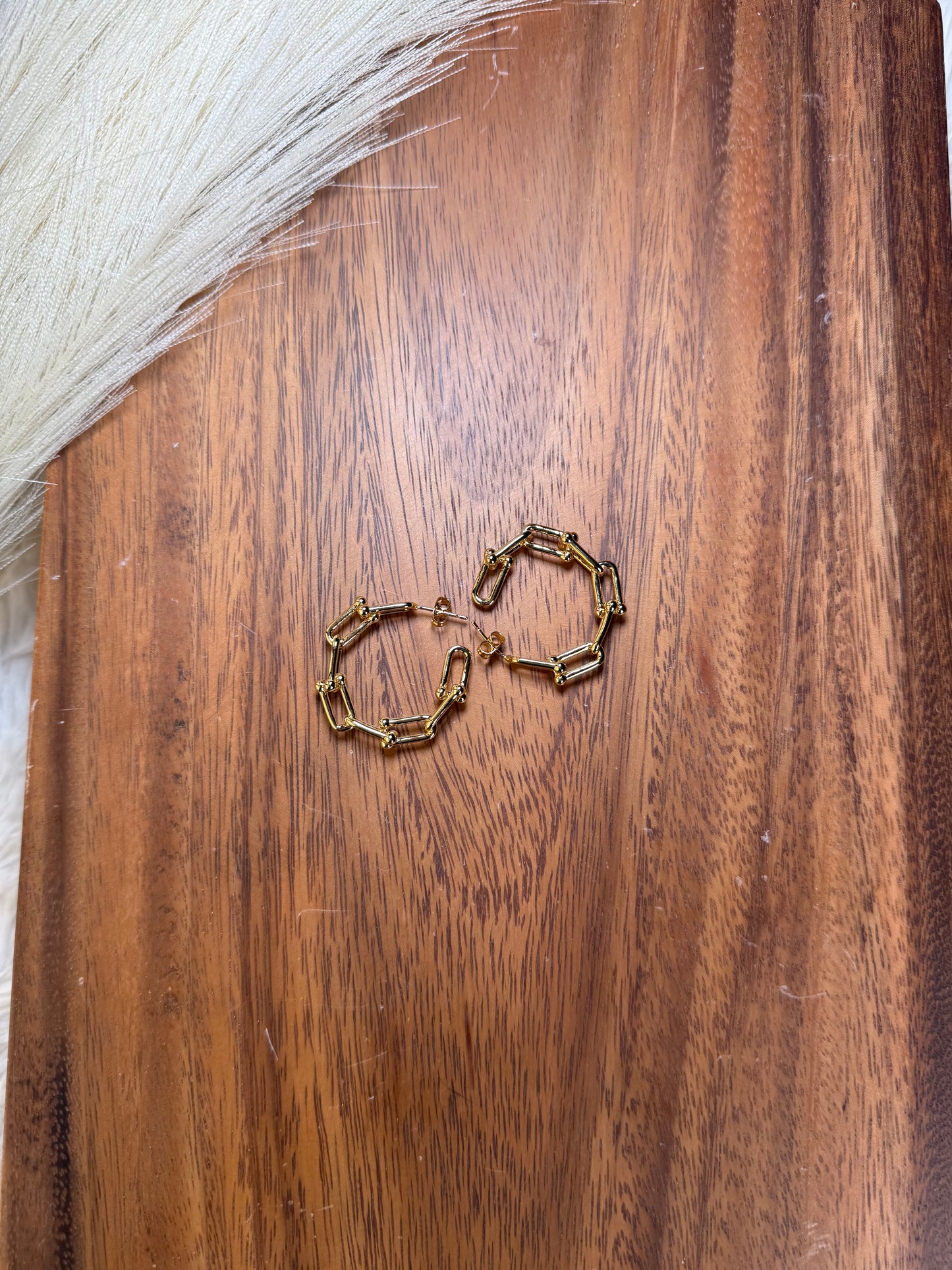 Gold Clip Hoops
