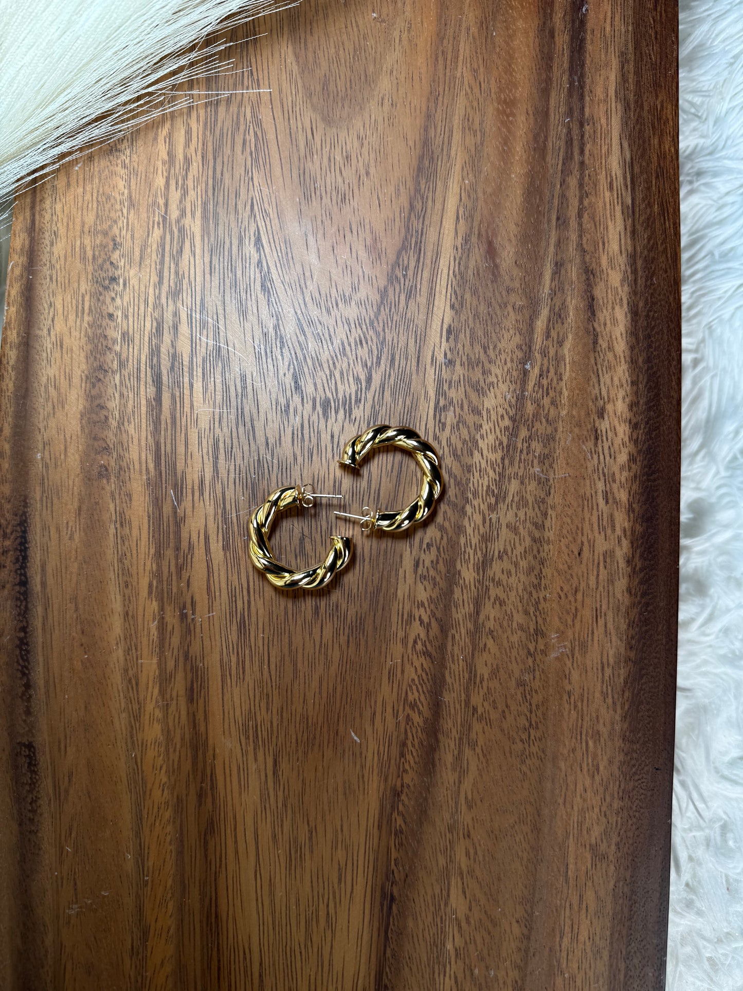 Gold Statement Hoops
