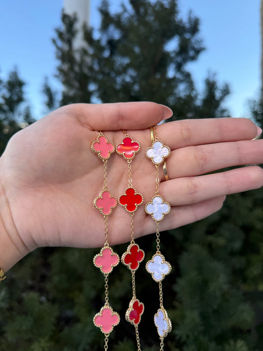 Multicolored Clover Bracelet