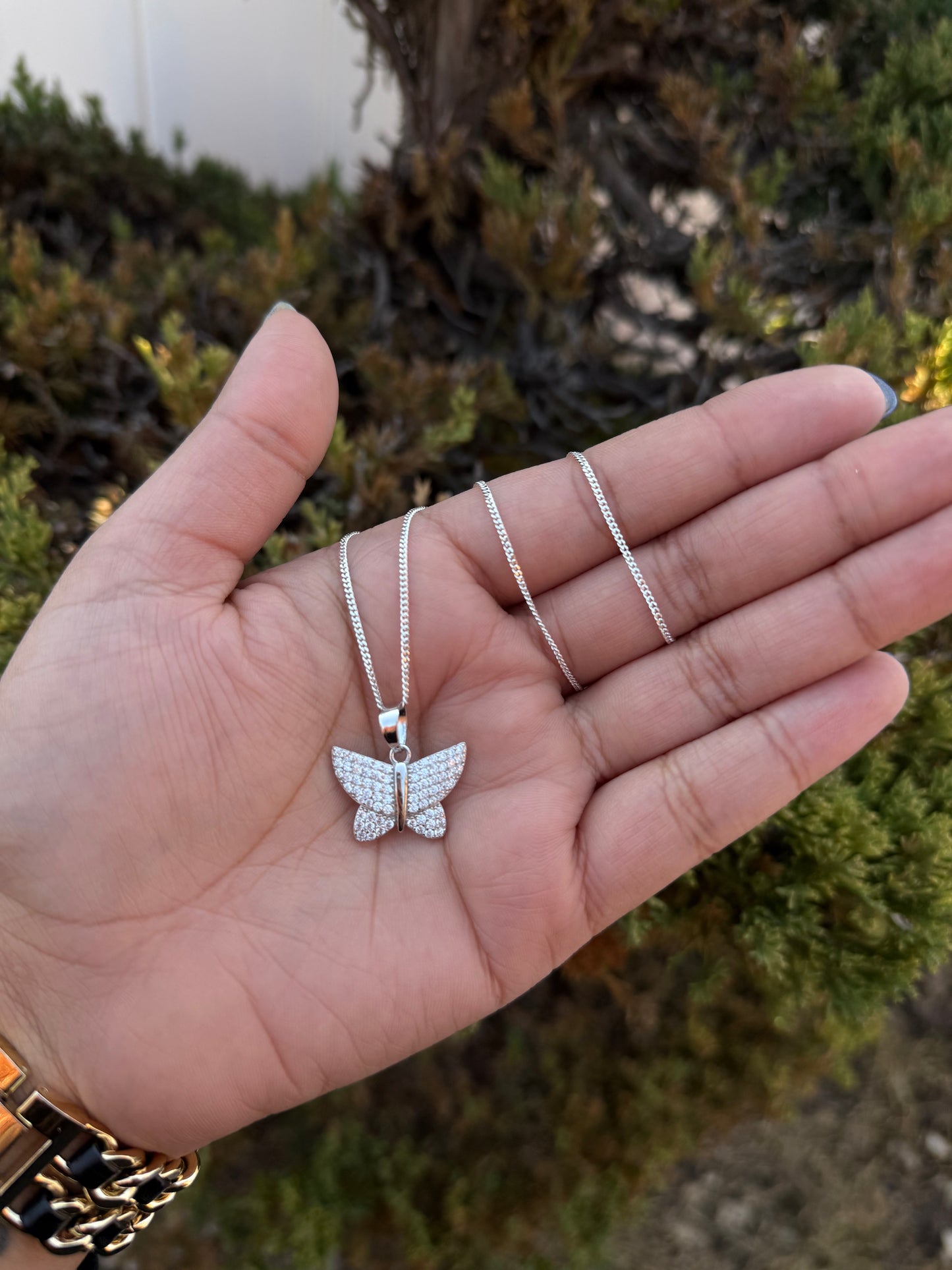 925 Silver Butterfly Necklace