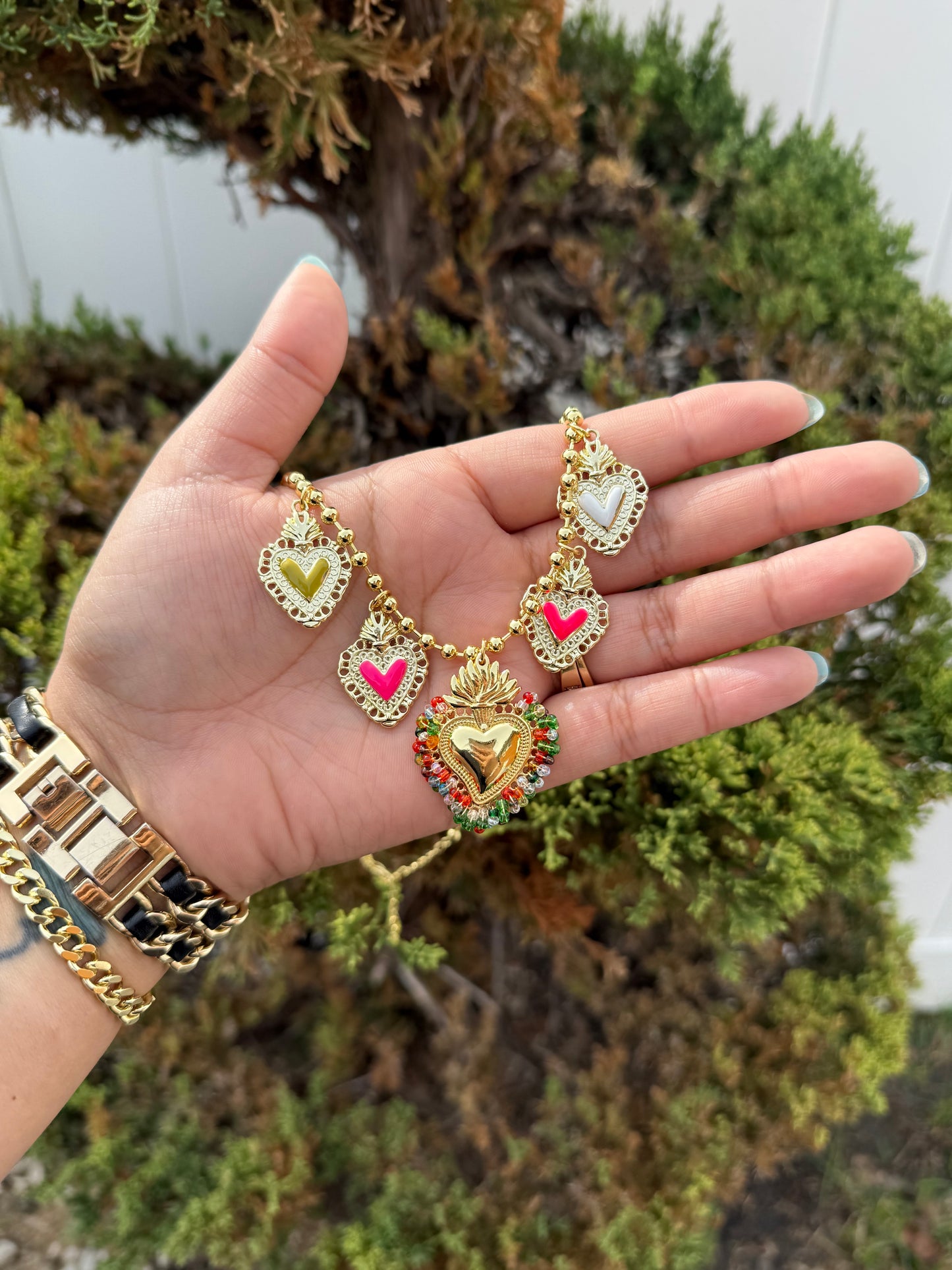 Colorful Heart Necklace