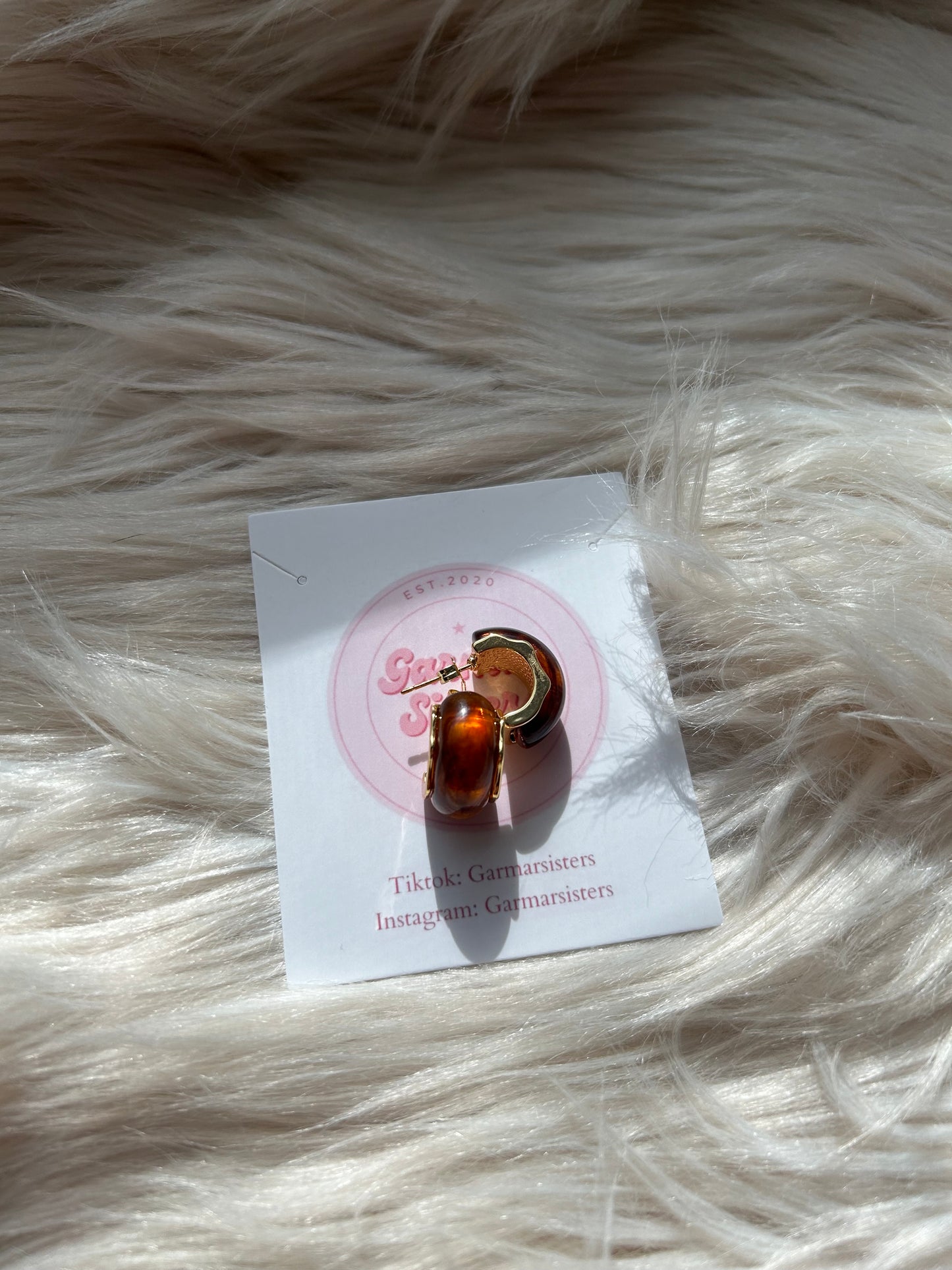 Marble Cuff Hoops (Small)