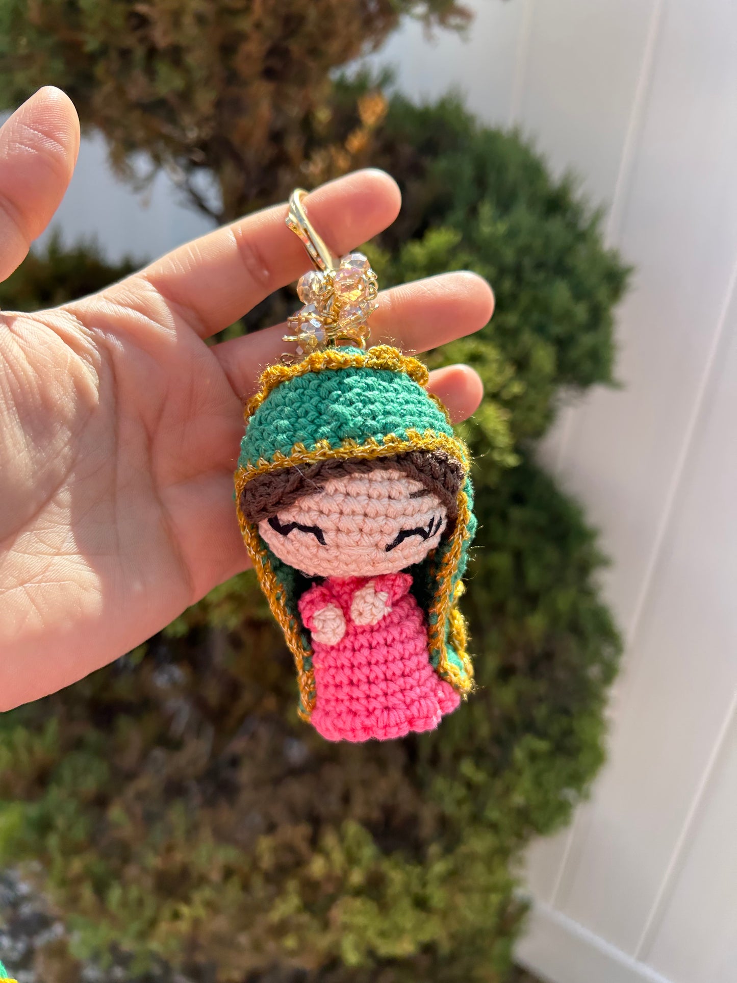 Virgencita Crochet Keychain