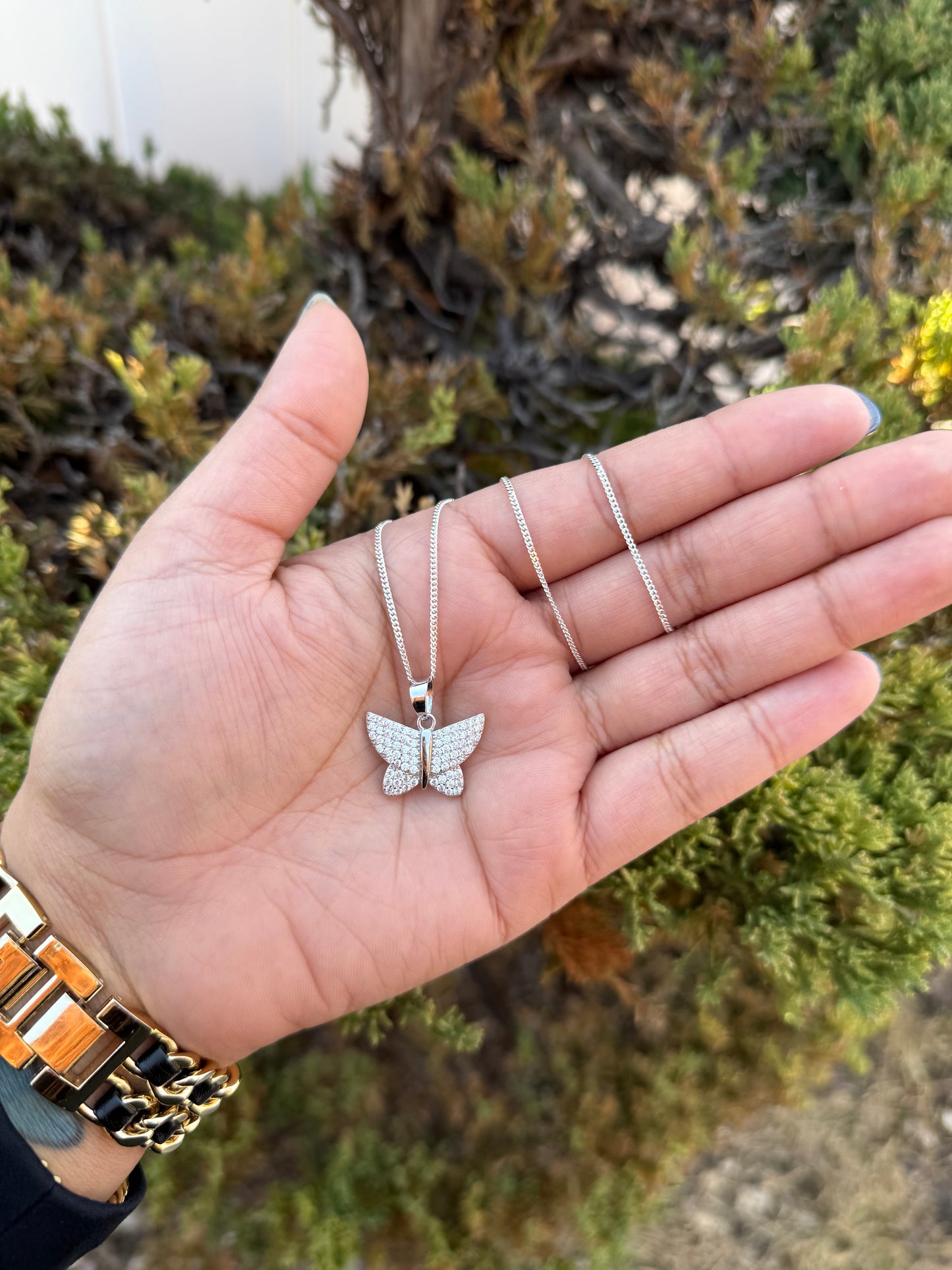 925 Silver Butterfly Necklace