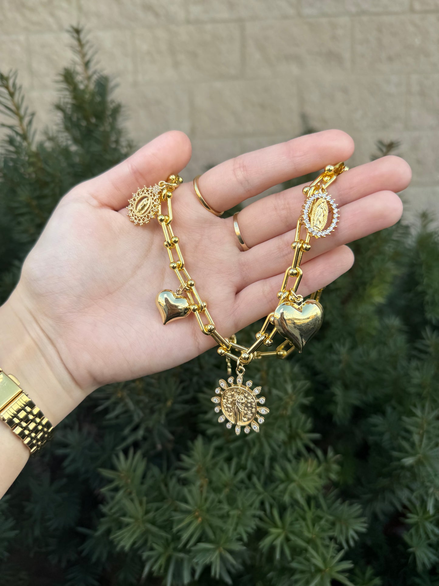 Gold Charm Necklace