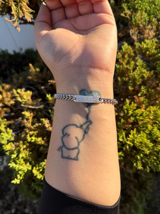 Silver Gold Dipped Bracelet