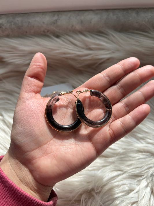 Marble Circle Hoops
