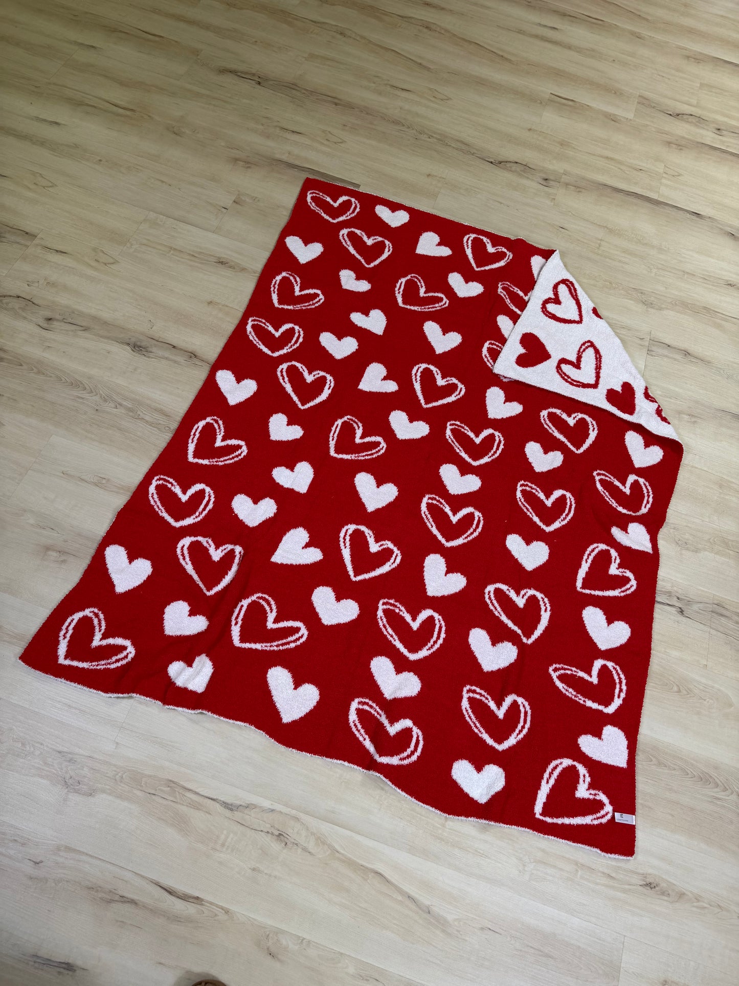 Double-Sided Heart Blankets