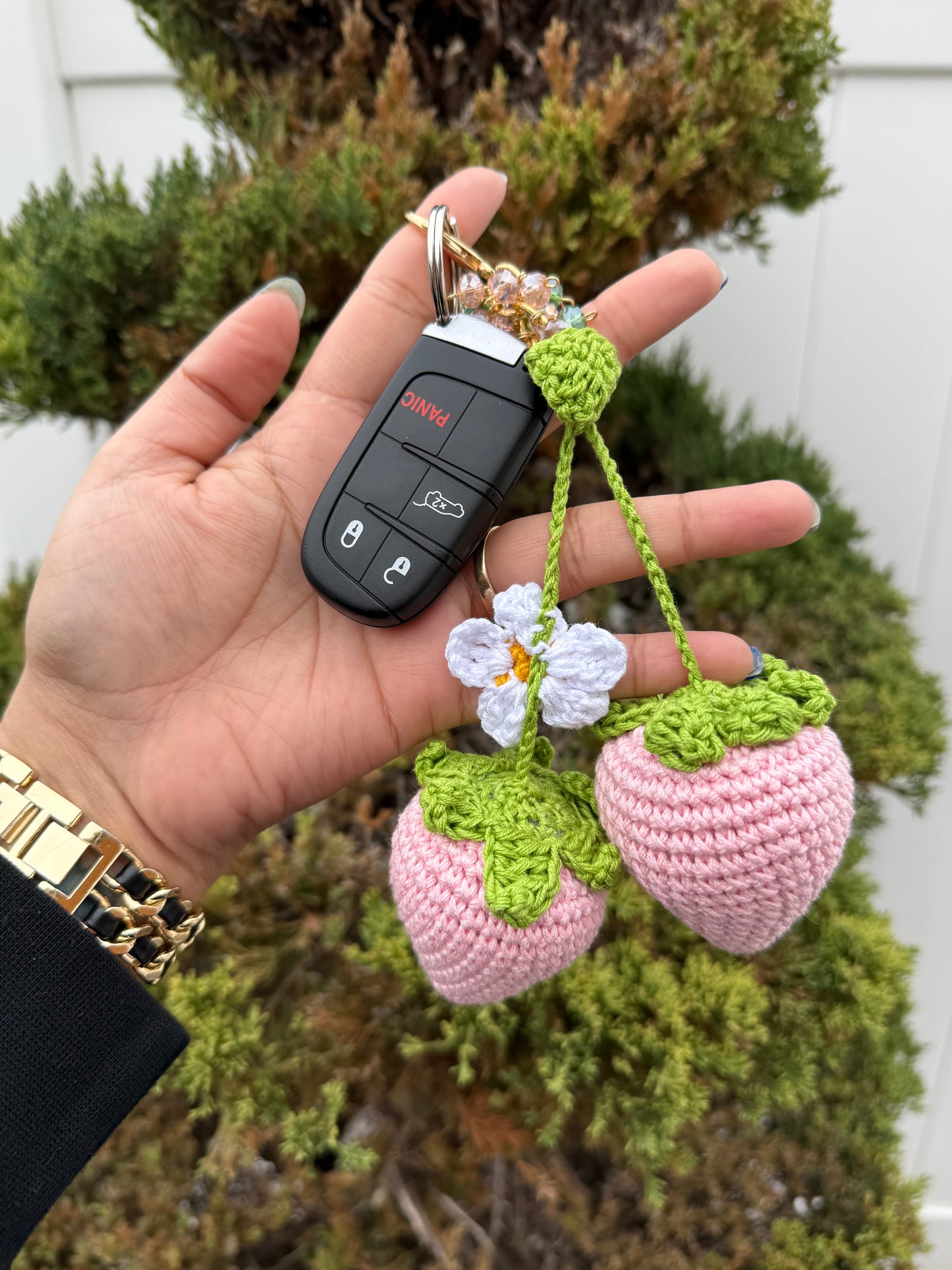 Crochet Fruit Keychains