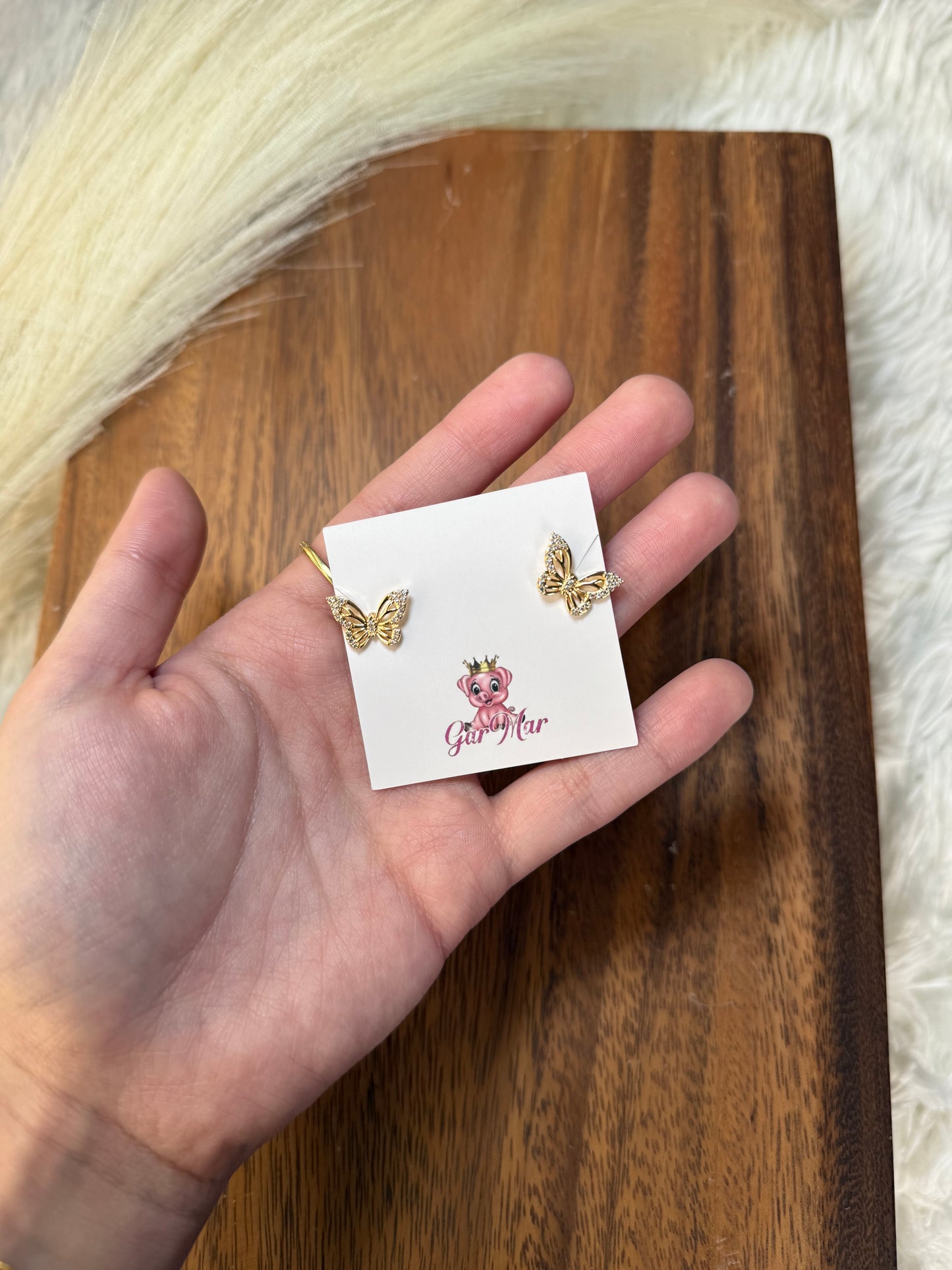 Gold Insect Earrings