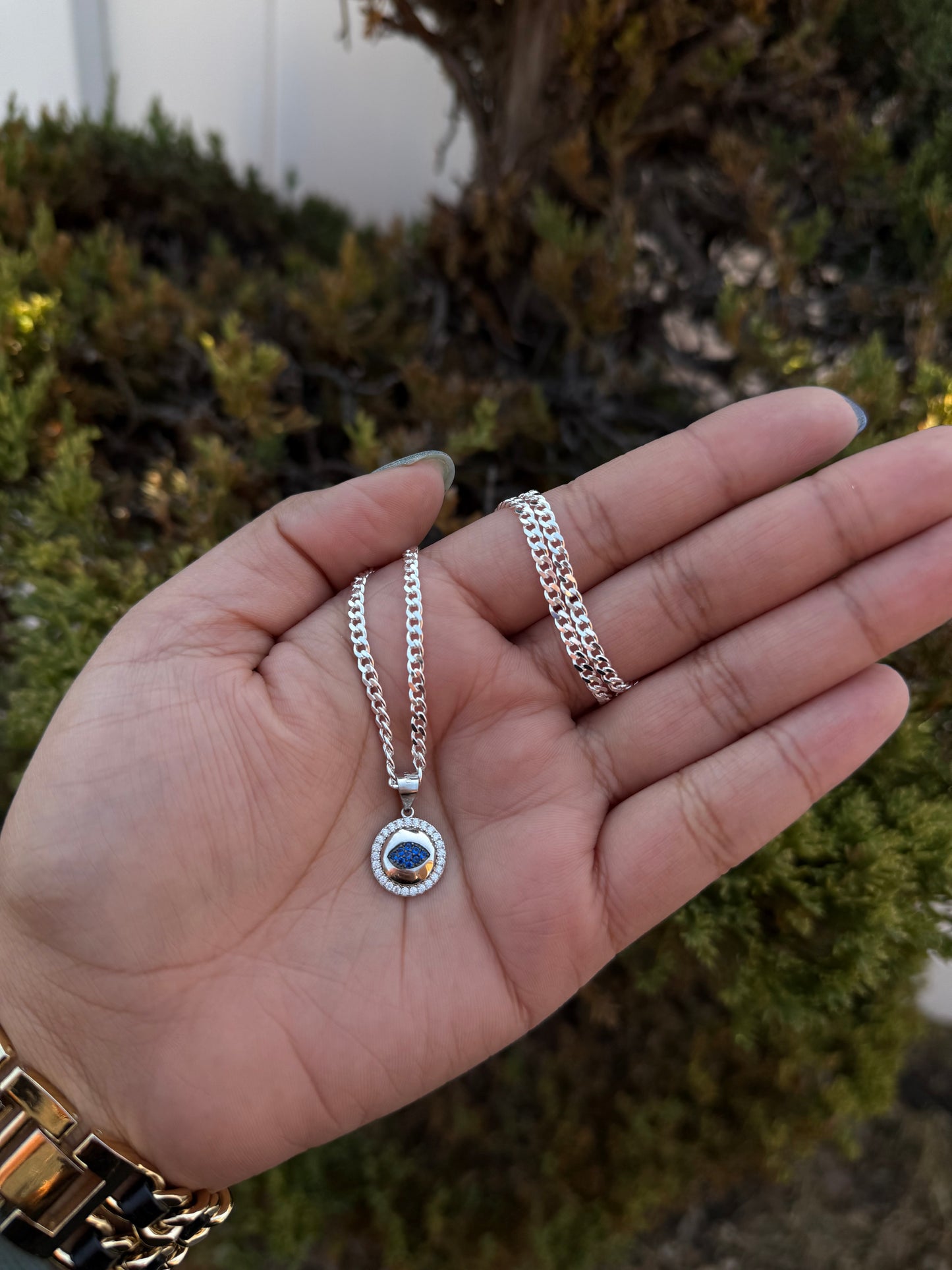 925 Silver Evil Eye Necklace