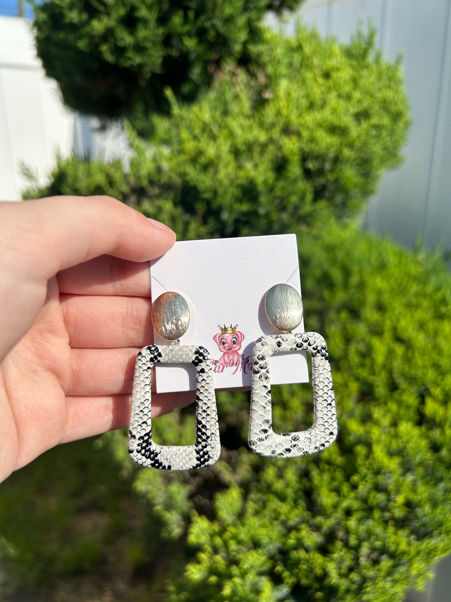 Snake Pattern Studs
