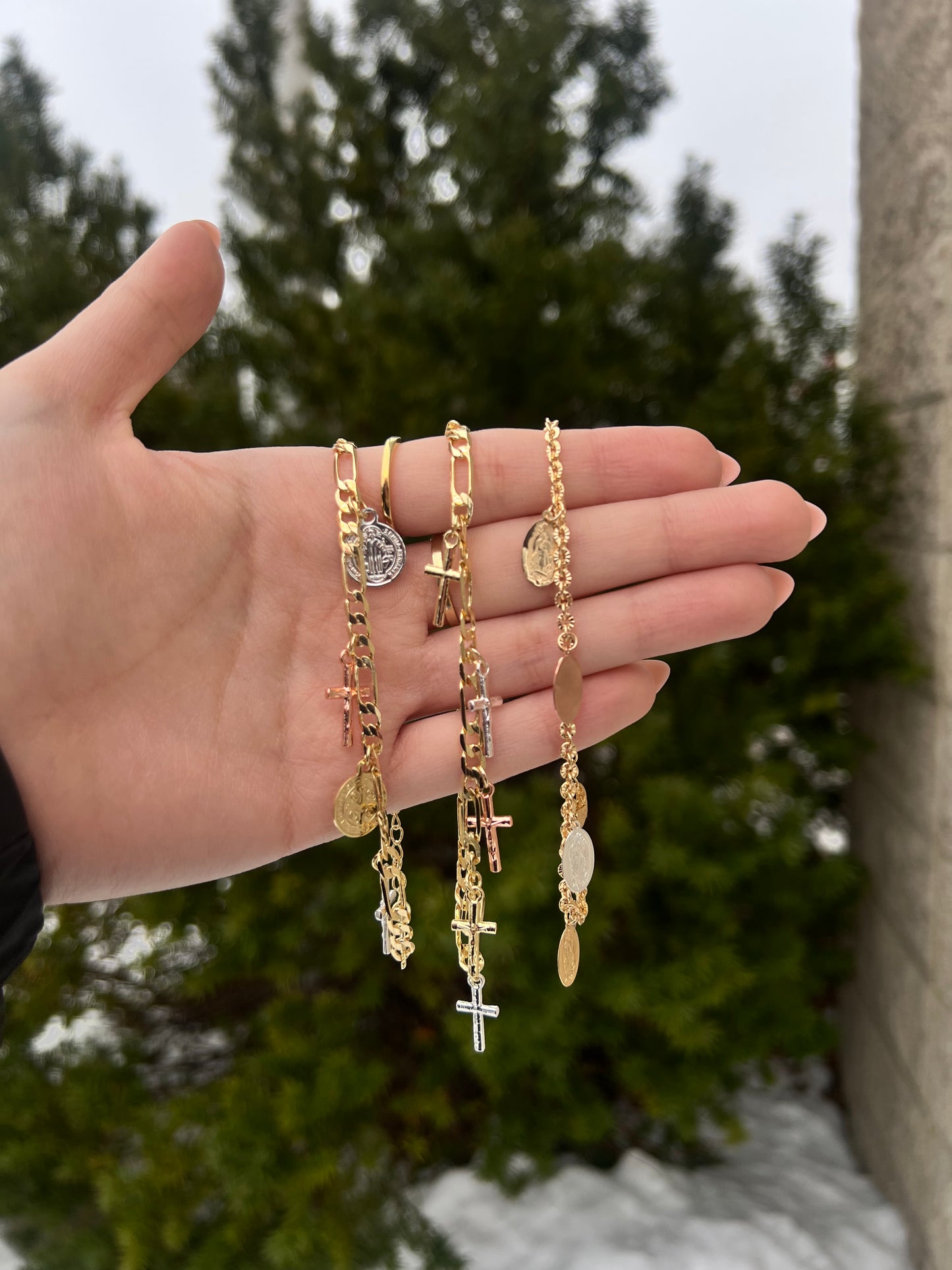 3 Tone Charm Bracelets