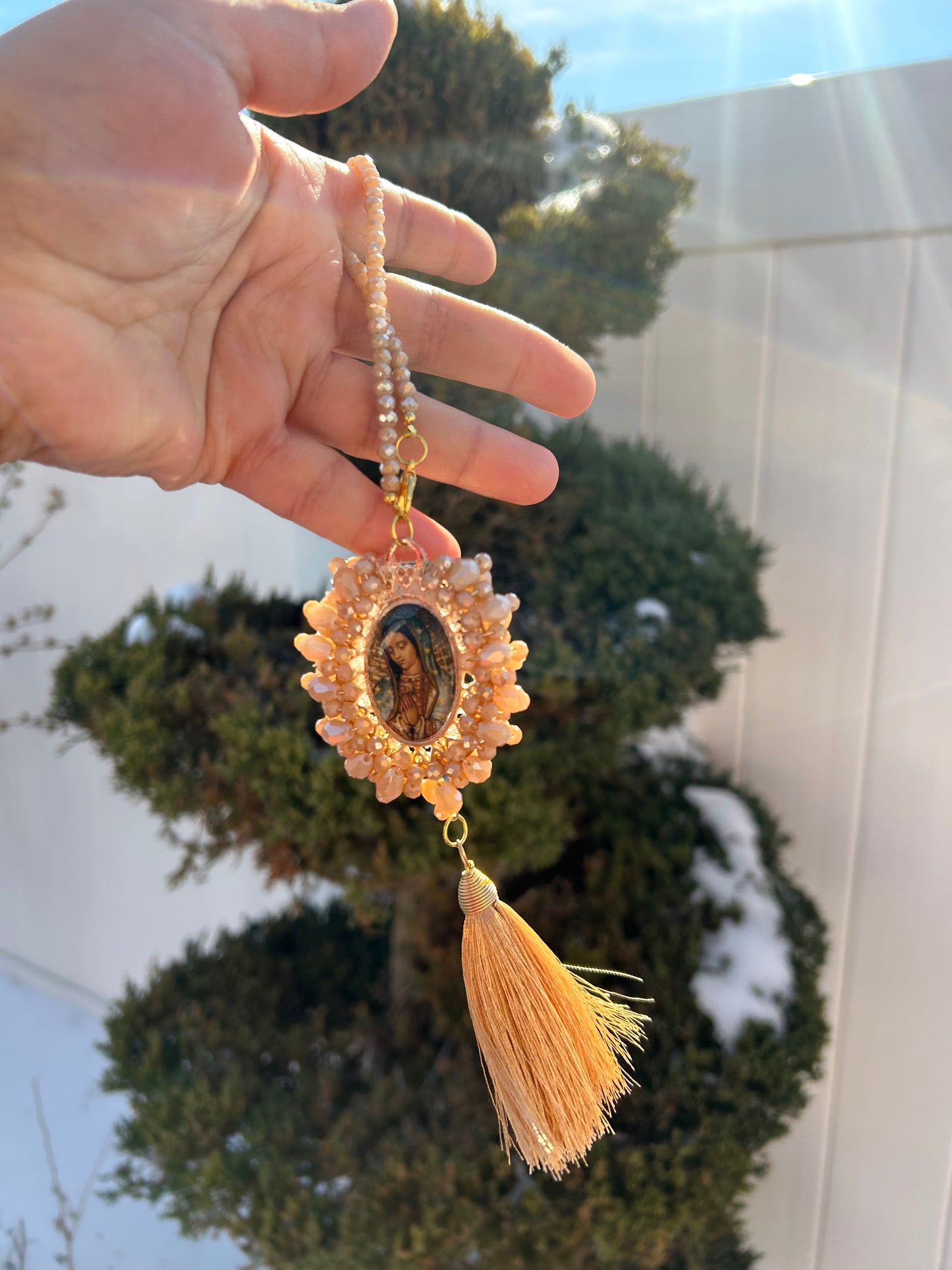 Virgen de Guadalupe Tassel Blessing