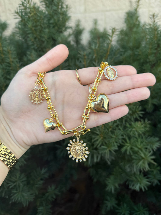 Gold Charm Necklace