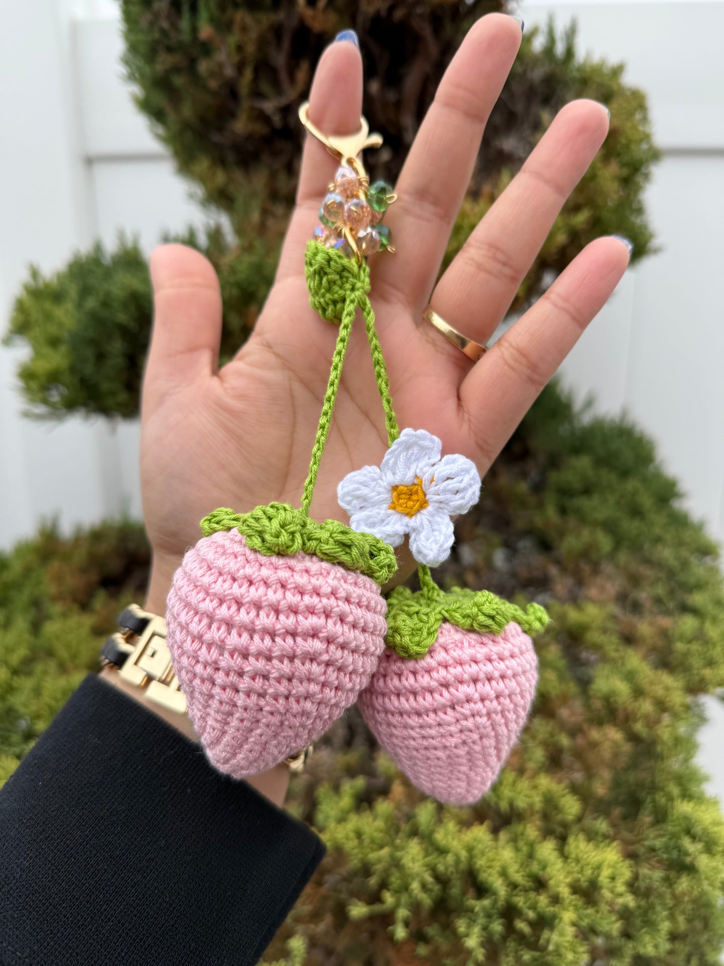 Crochet Fruit Keychains