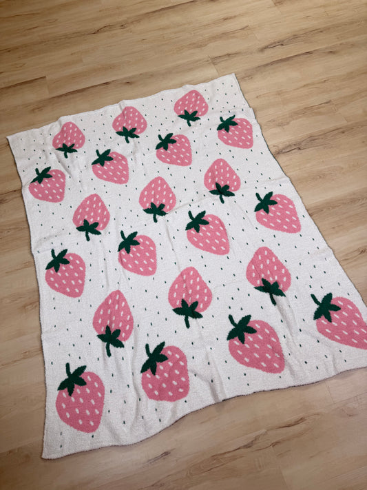 Strawberry Throw Blanket