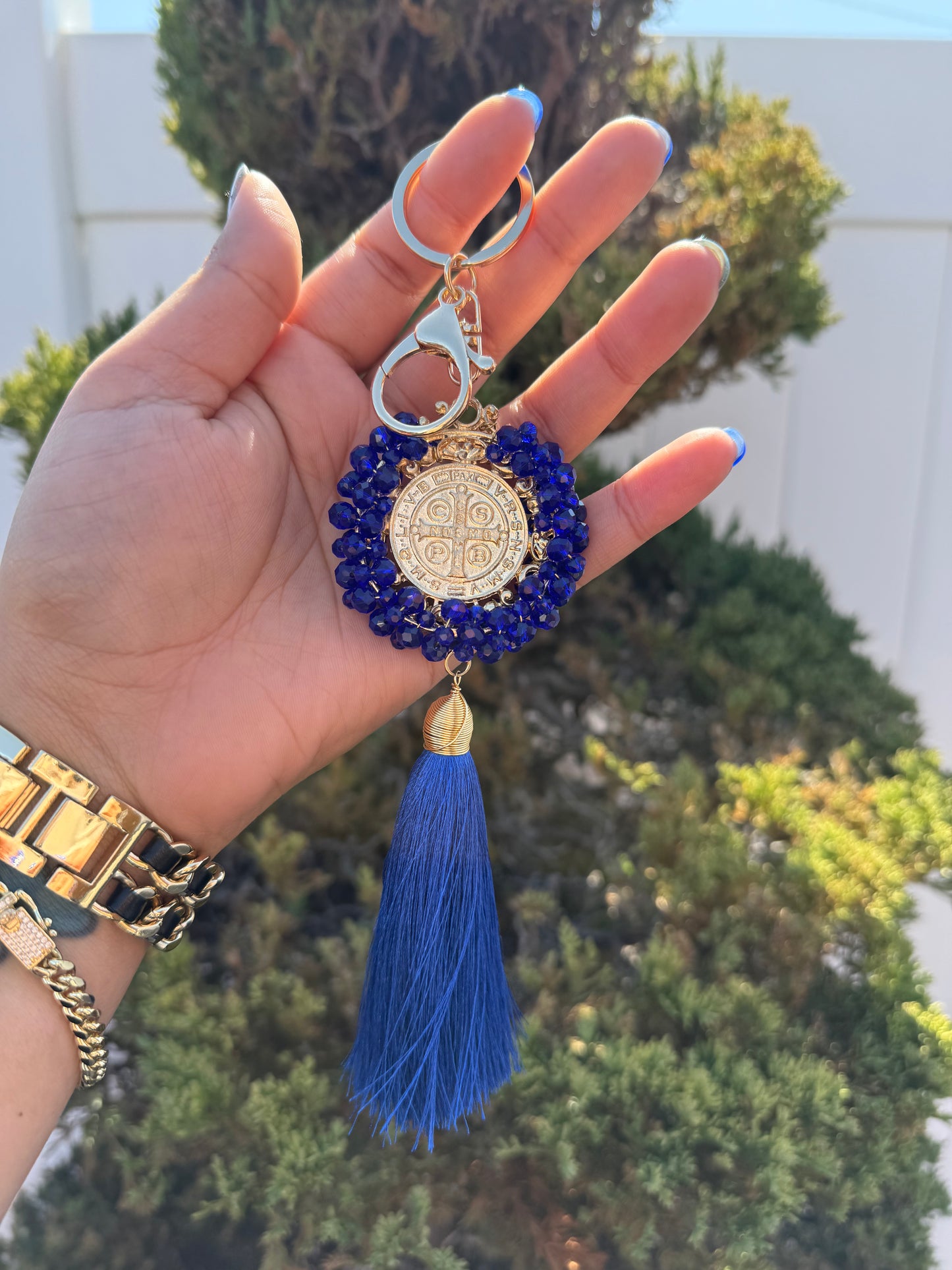 Saint Benedict Religious Keychain