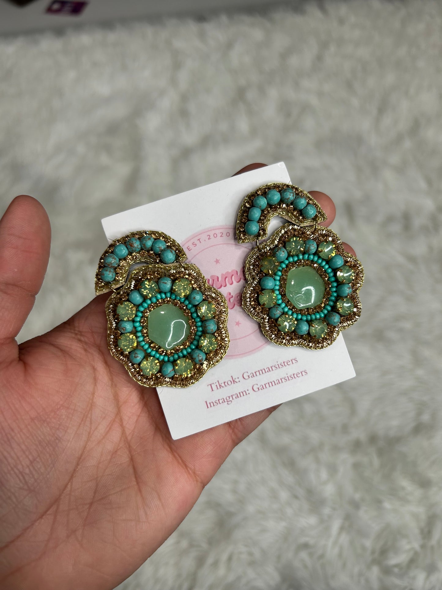 Turquoise Beaded Earrings