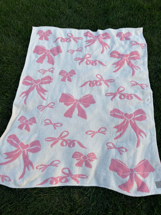 Double Sided Bow Blanket