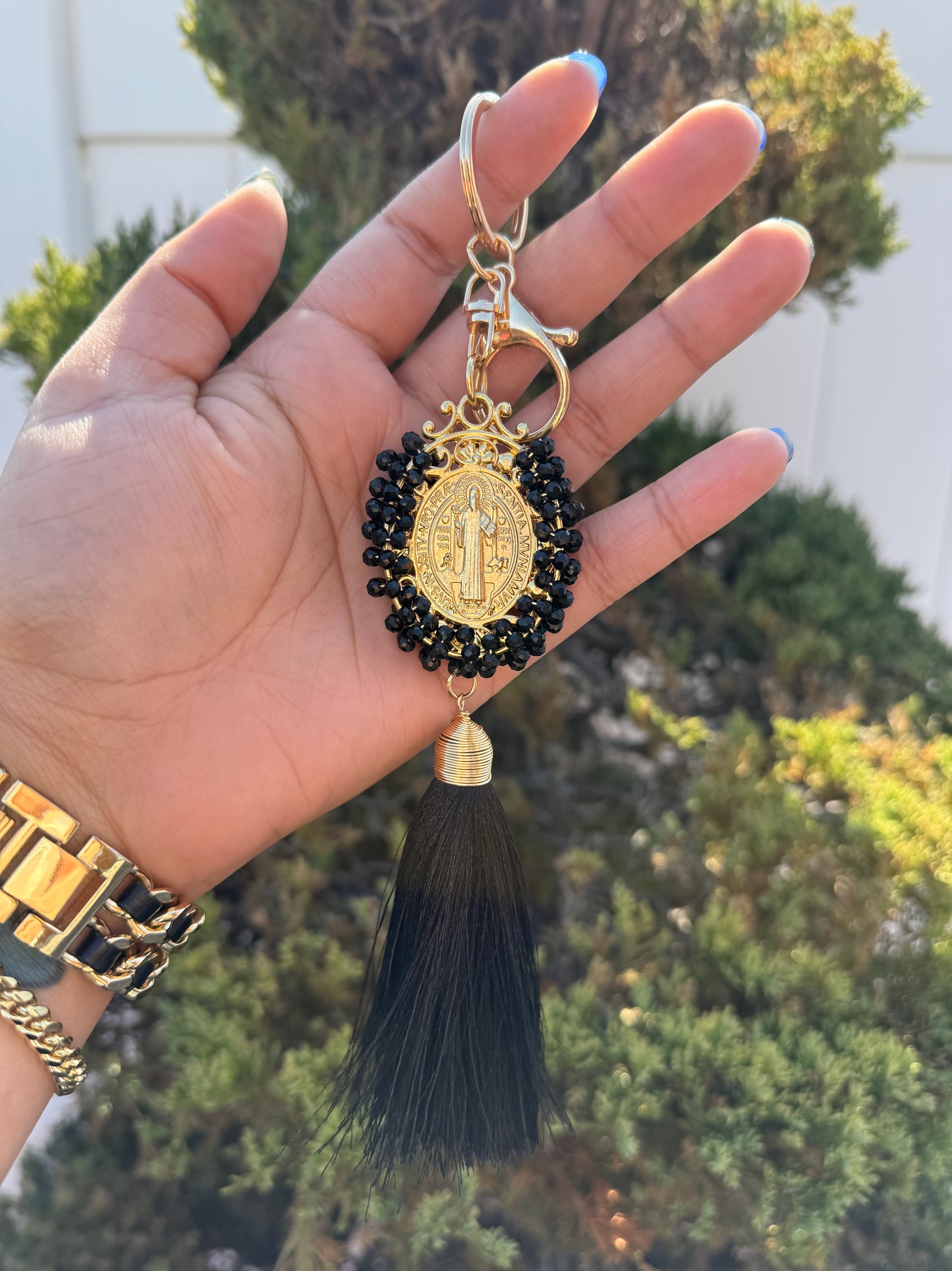 Saint Benedict Religious Keychain