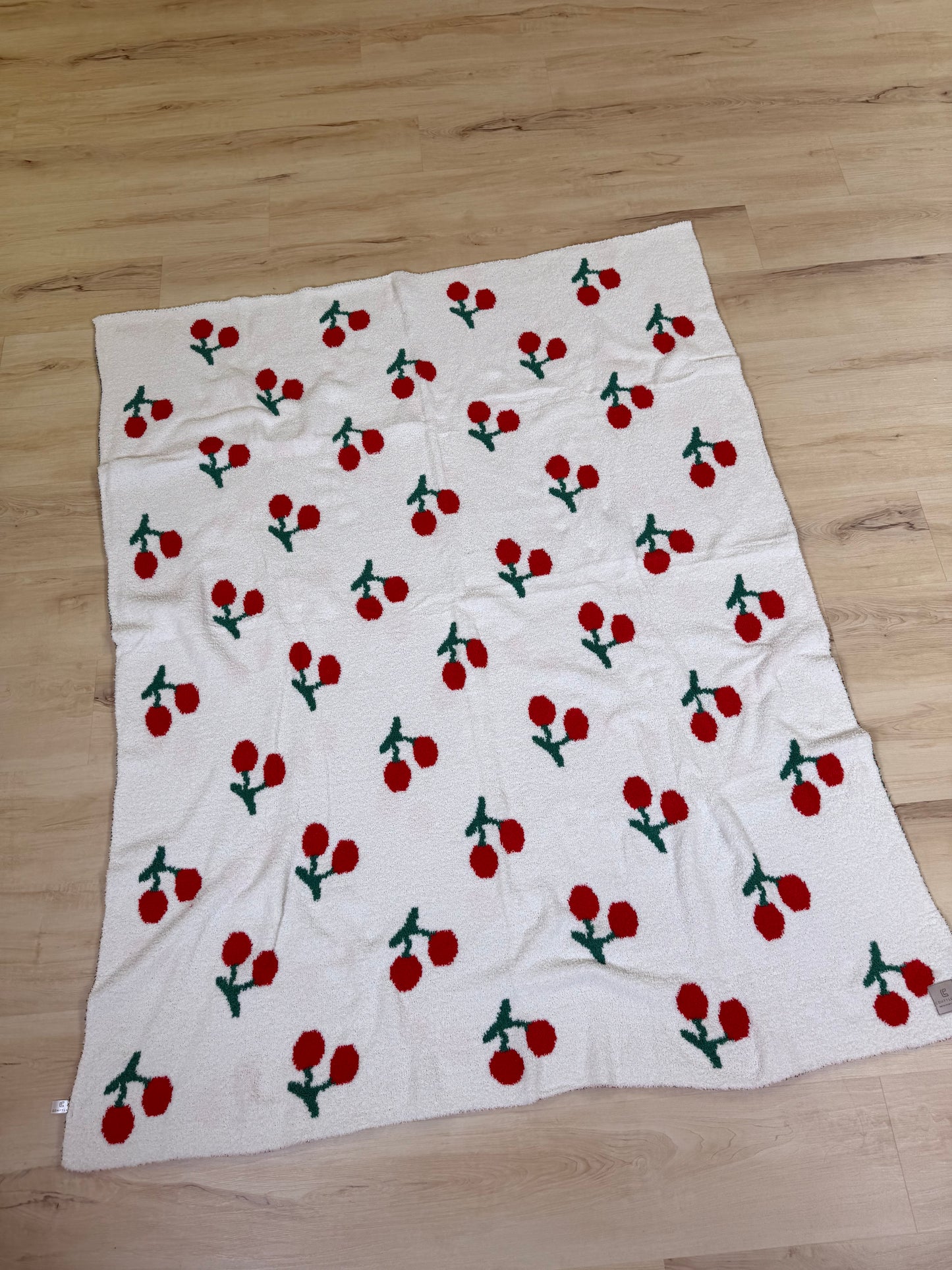 Cherry Throw Blankets