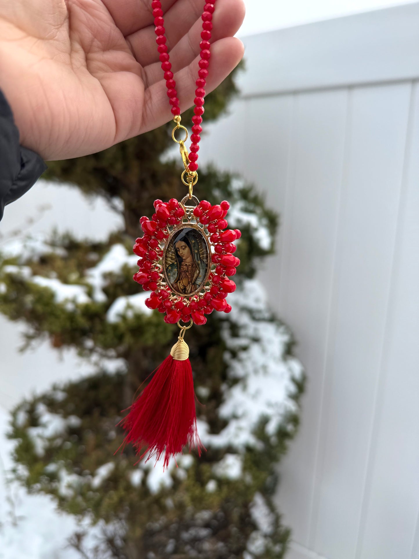Virgen de Guadalupe Tassel Blessing