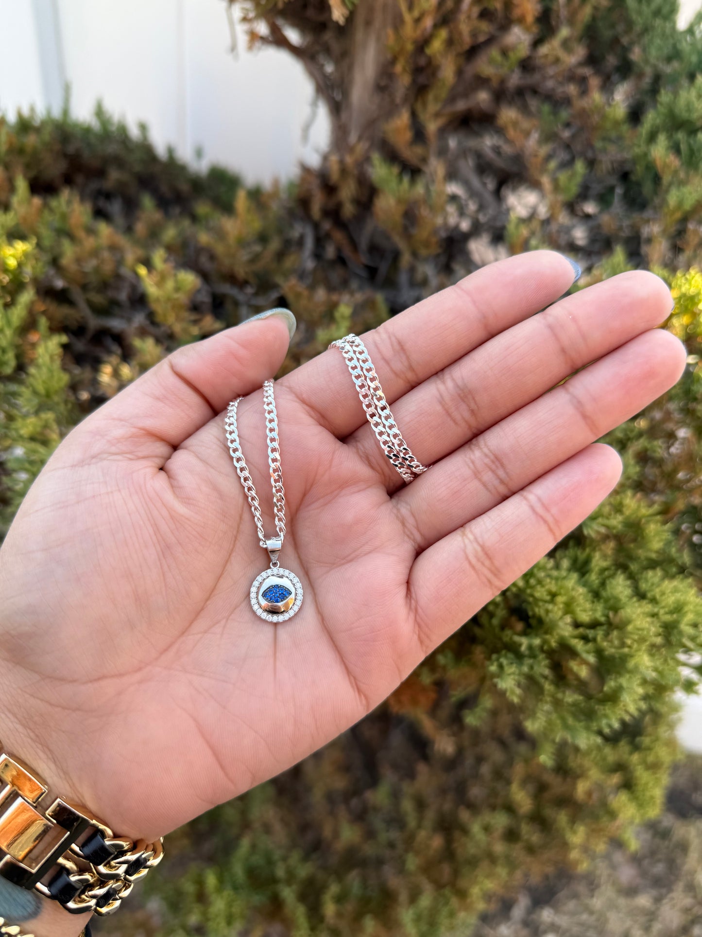 925 Silver Evil Eye Necklace