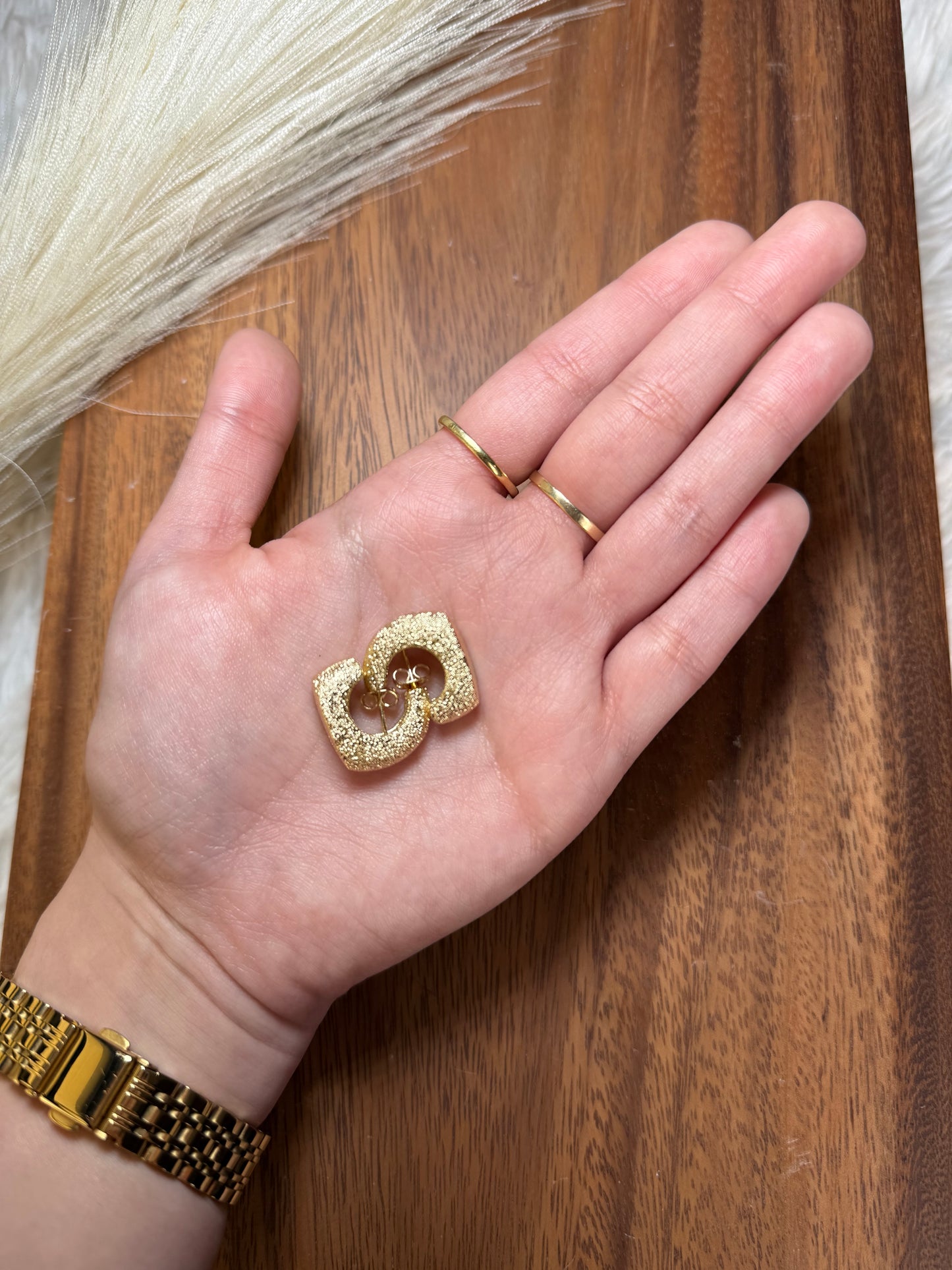 Gold Huggie Hoops