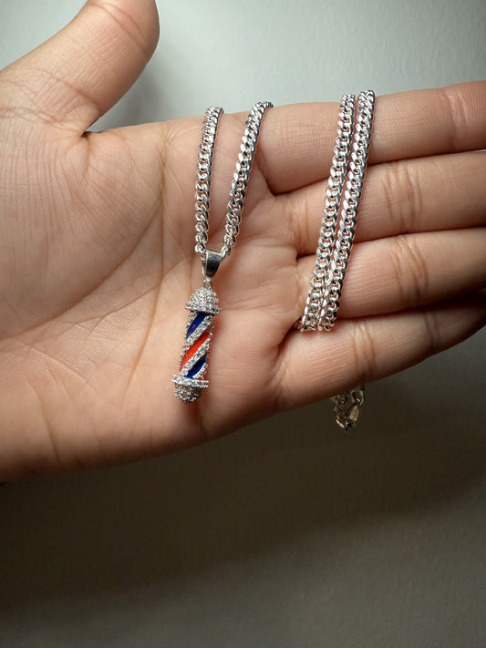 925 Silver Men Barber Chain