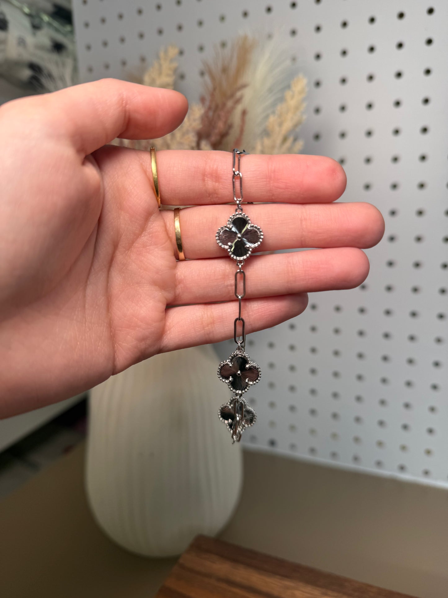 Multicolored Clover Bracelet