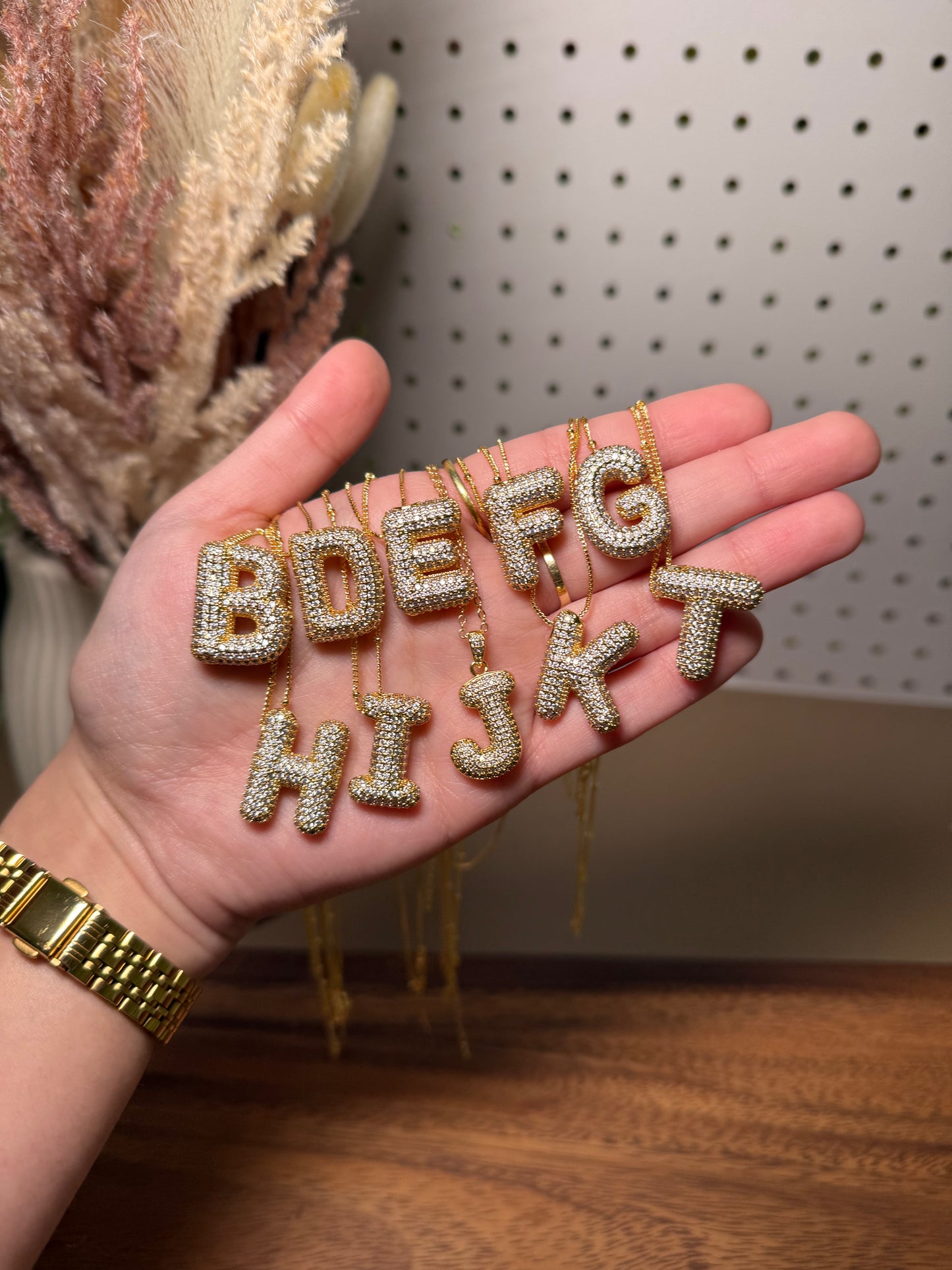 Bubble Letter Necklaces