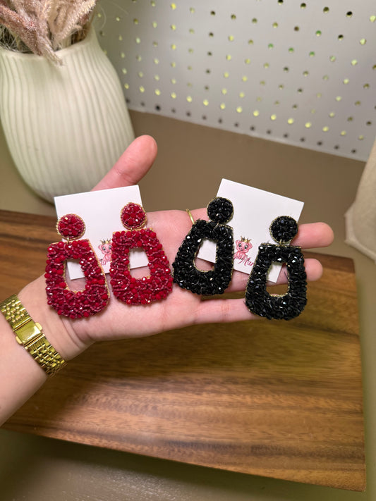 Beaded Statement Studs
